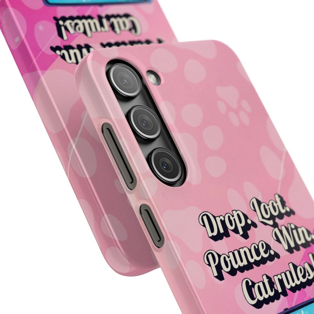 Gamer Cat Phone Case – FortMeow Style Cat Gamer Cover – Funny Gift for Streamers - Love From Snowy Shop