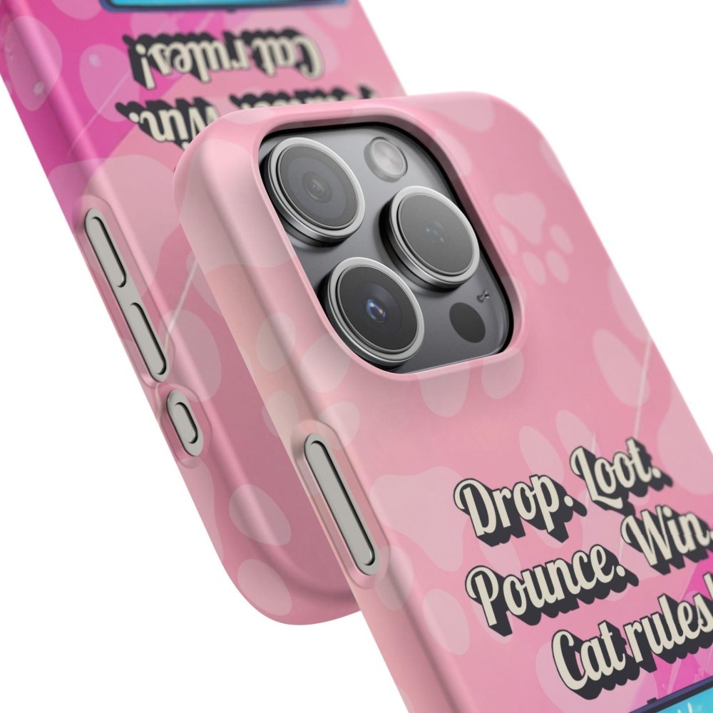 Gamer Cat Phone Case – FortMeow Style Cat Gamer Cover – Funny Gift for Streamers - Love From Snowy Shop