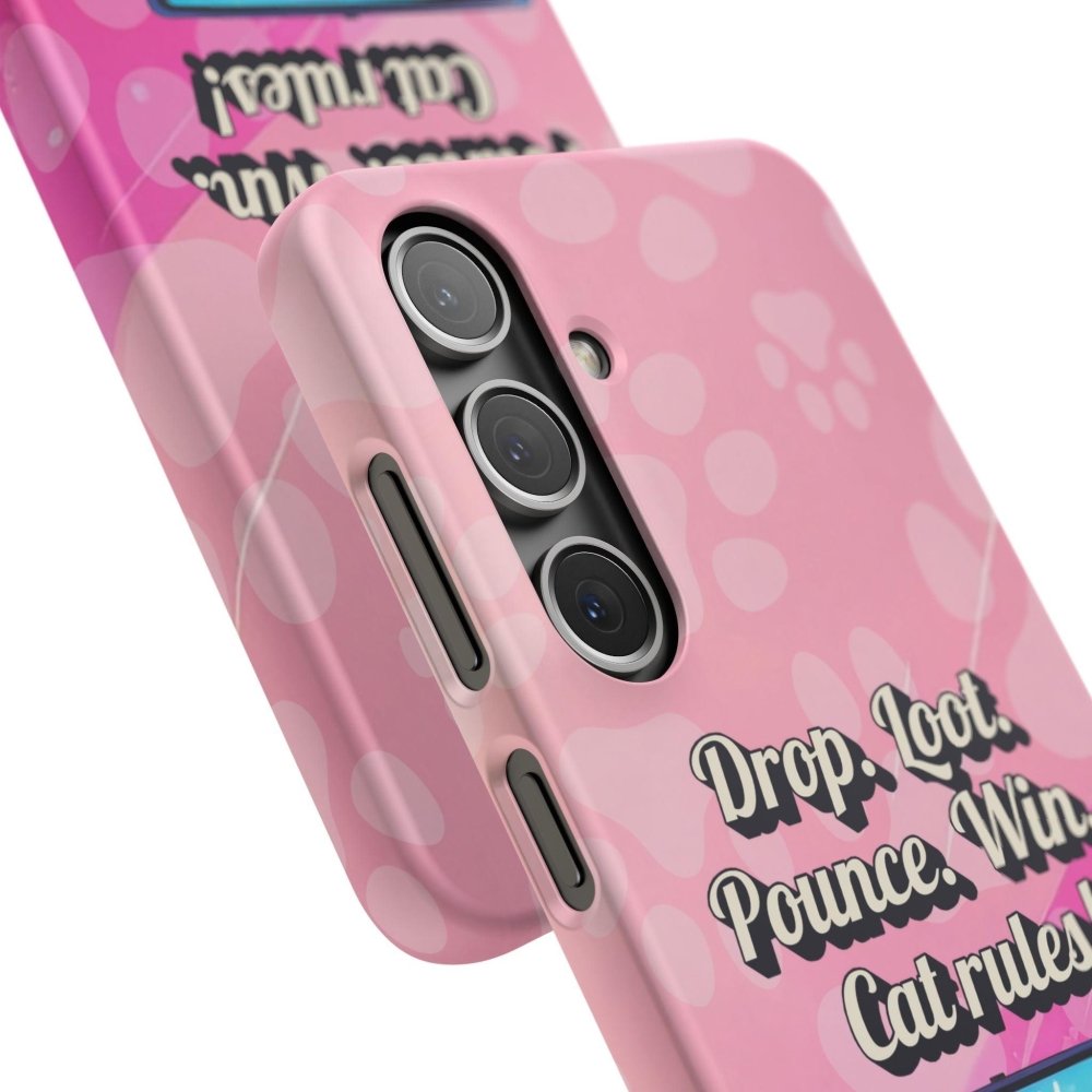 Gamer Cat Phone Case – FortMeow Style Cat Gamer Cover – Funny Gift for Streamers - Love From Snowy Shop