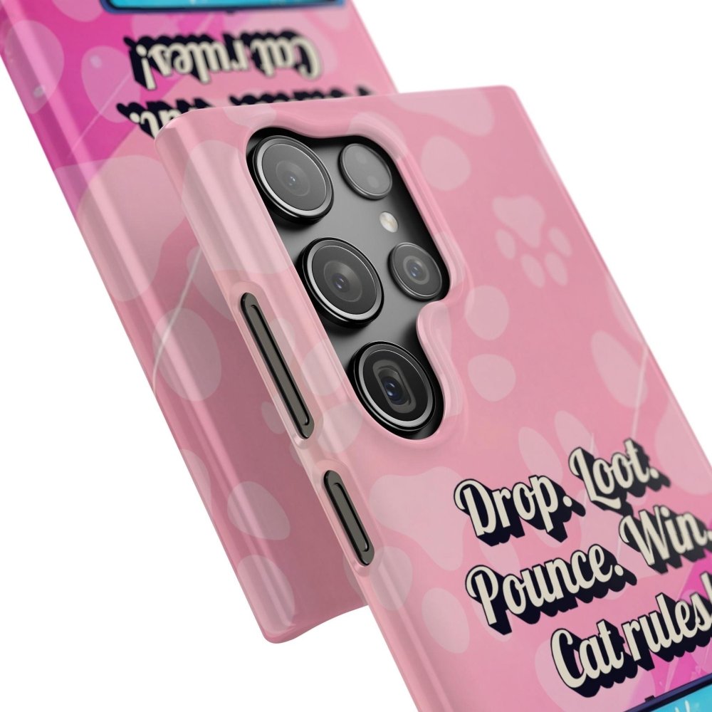 Gamer Cat Phone Case – FortMeow Style Cat Gamer Cover – Funny Gift for Streamers - Love From Snowy Shop