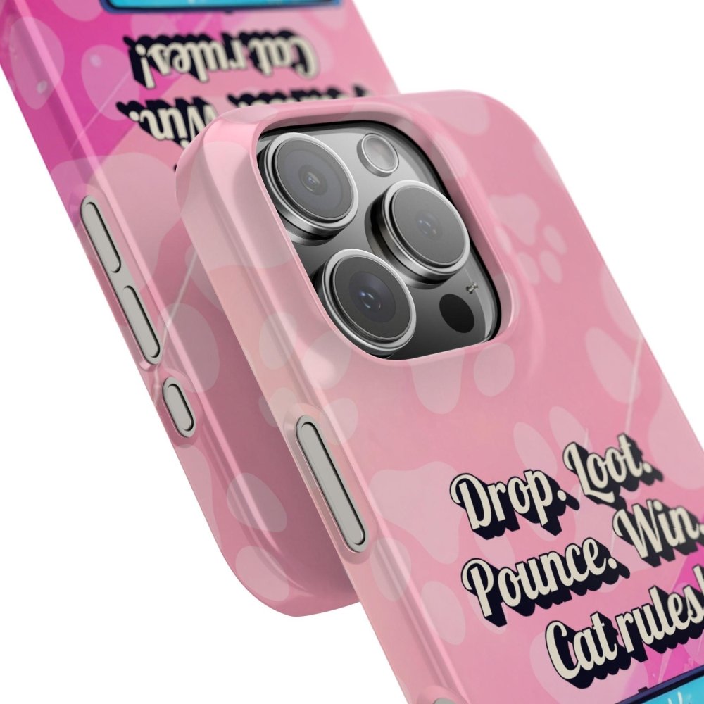 Gamer Cat Phone Case – FortMeow Style Cat Gamer Cover – Funny Gift for Streamers - Love From Snowy Shop