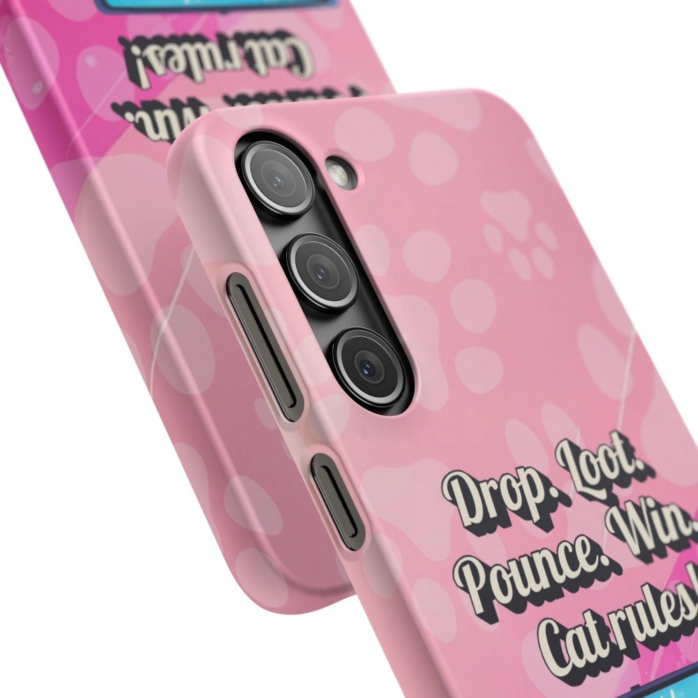 Gamer Cat Phone Case – FortMeow Style Cat Gamer Cover – Funny Gift for Streamers - Love From Snowy Shop