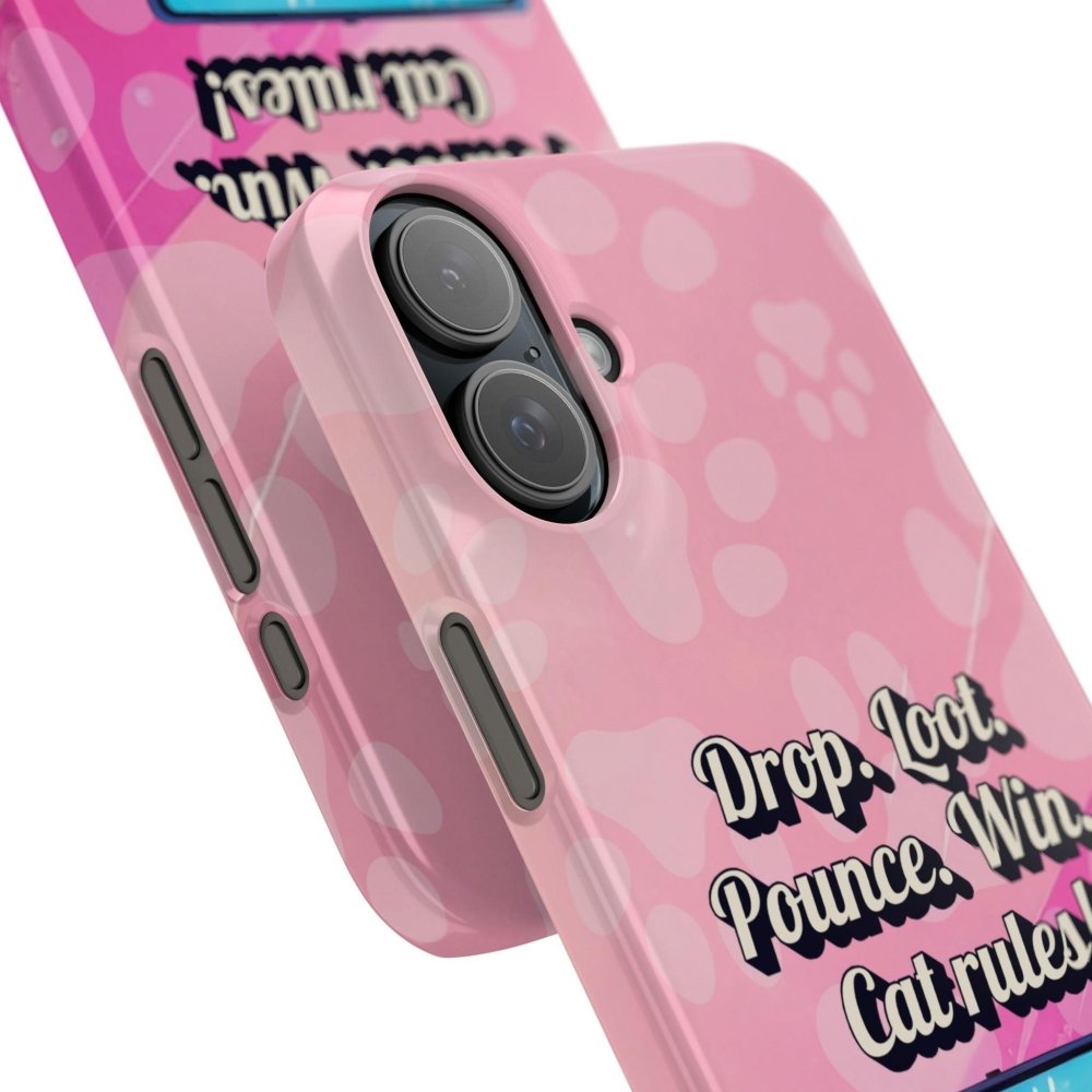 Gamer Cat Phone Case – FortMeow Style Cat Gamer Cover – Funny Gift for Streamers - Love From Snowy Shop