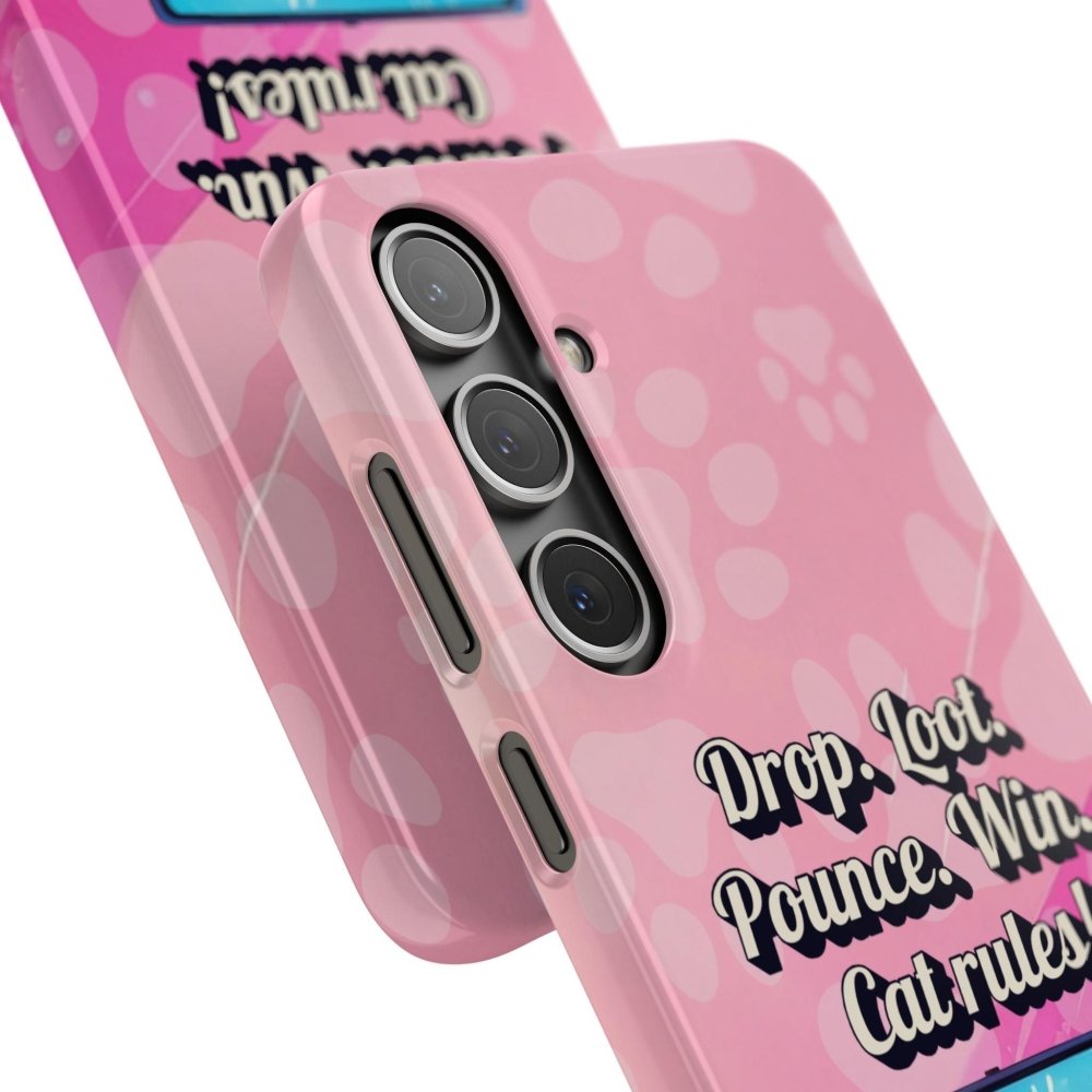 Gamer Cat Phone Case – FortMeow Style Cat Gamer Cover – Funny Gift for Streamers - Love From Snowy Shop