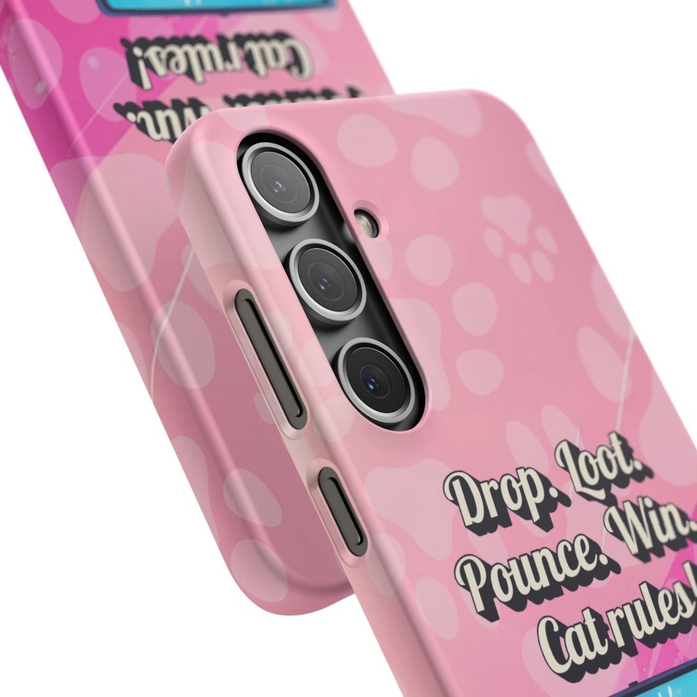 Gamer Cat Phone Case – FortMeow Style Cat Gamer Cover – Funny Gift for Streamers - Love From Snowy Shop