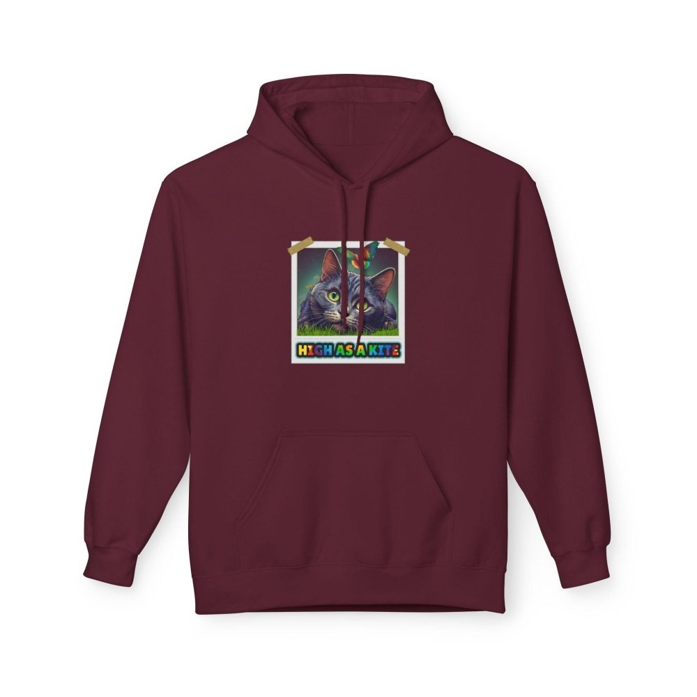 High as a Kite Cat Hoodie - Fun Catnip Cat Sweatshirt for Cat Lovers - Love From Snowy Shop