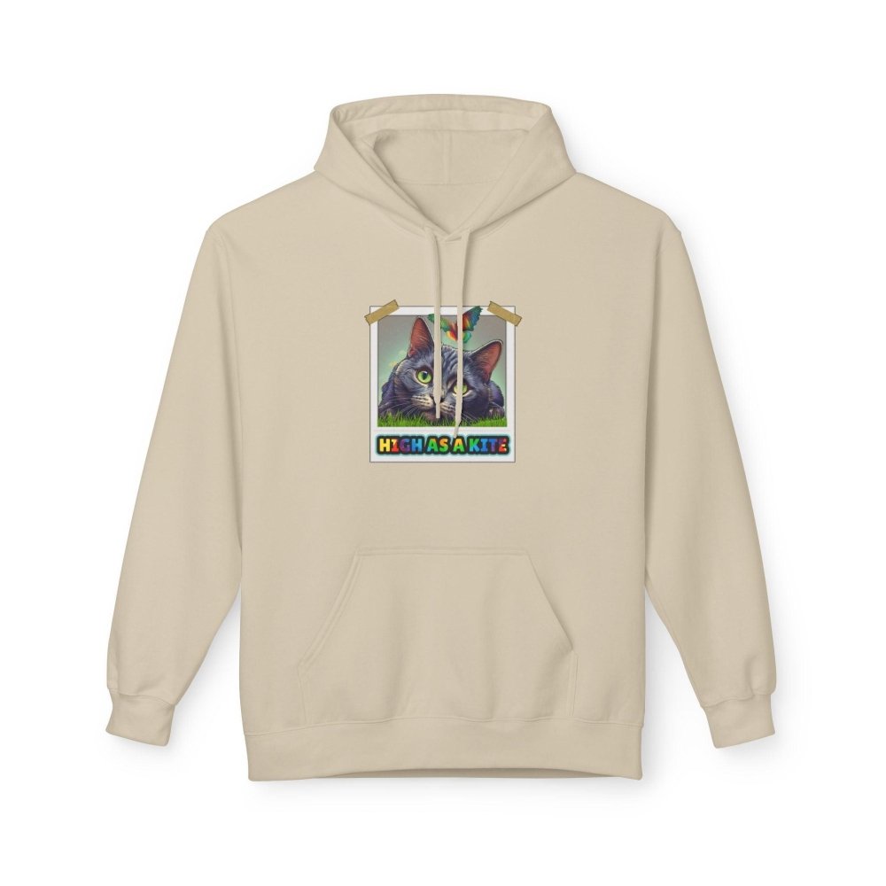 High as a Kite Cat Hoodie - Fun Catnip Cat Sweatshirt for Cat Lovers - Love From Snowy Shop