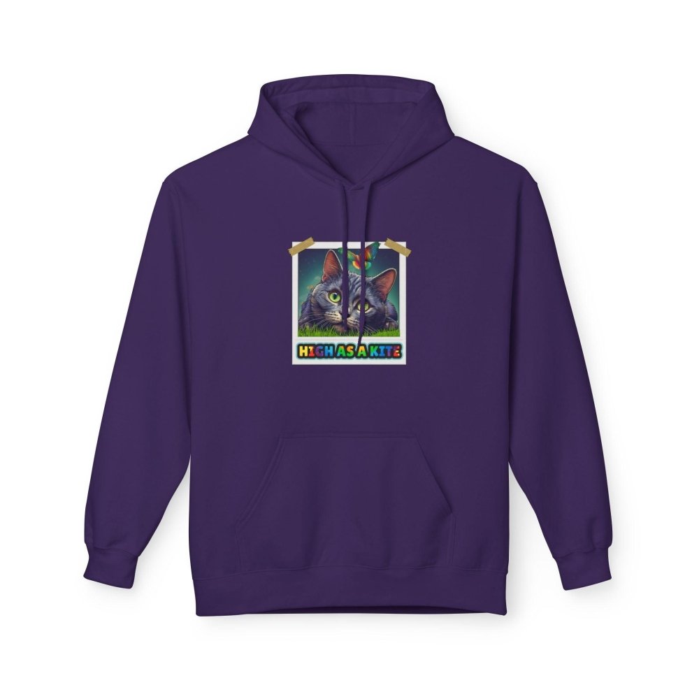 High as a Kite Cat Hoodie - Fun Catnip Cat Sweatshirt for Cat Lovers - Love From Snowy Shop