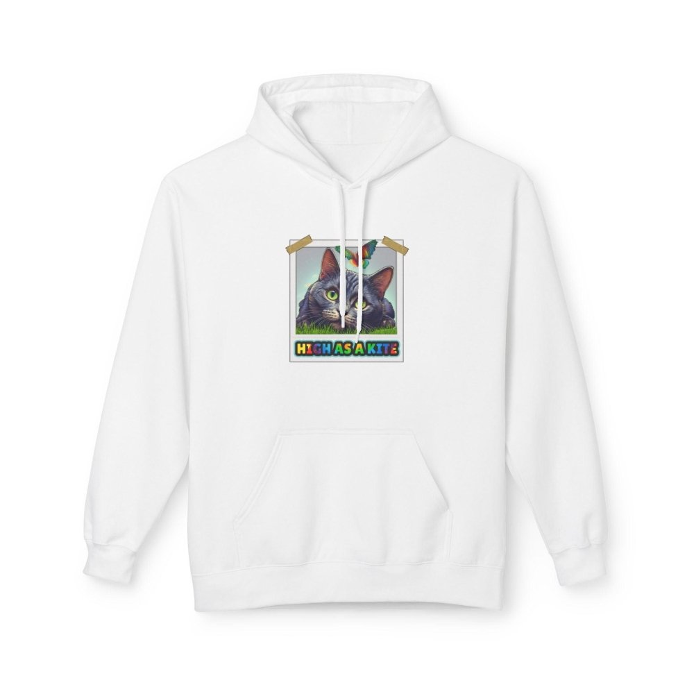 High as a Kite Cat Hoodie - Fun Catnip Cat Sweatshirt for Cat Lovers - Love From Snowy Shop