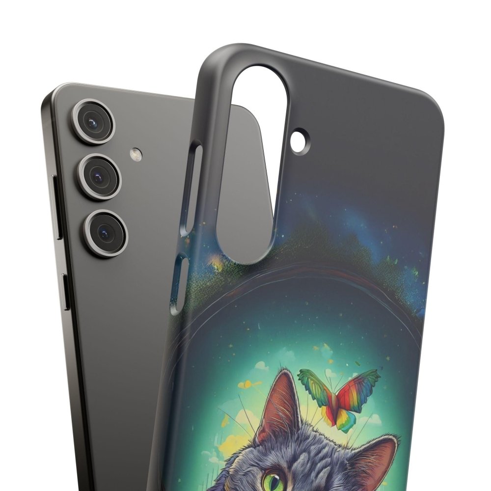High as a Kite Cat Phone Case - Funny Snap Case for Cat Lovers - Love From Snowy Shop
