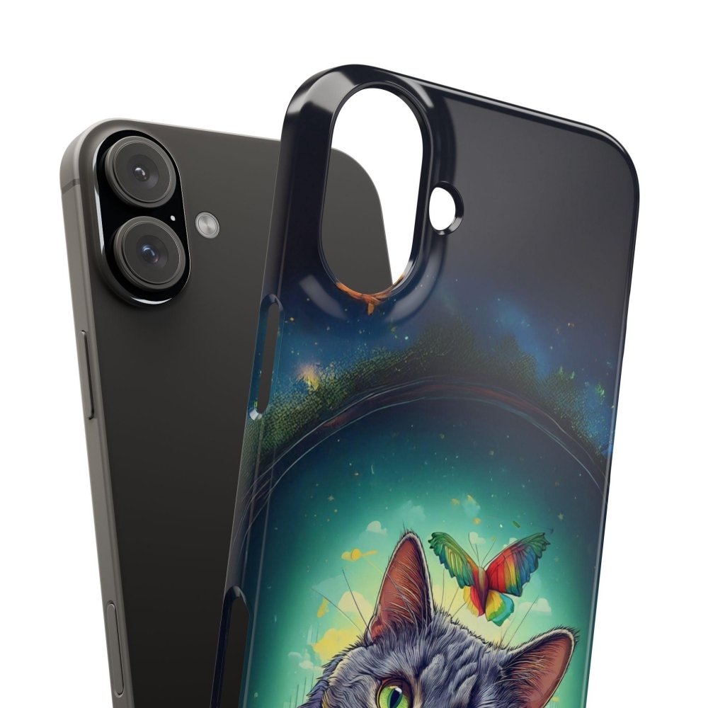 High as a Kite Cat Phone Case - Funny Snap Case for Cat Lovers - Love From Snowy Shop