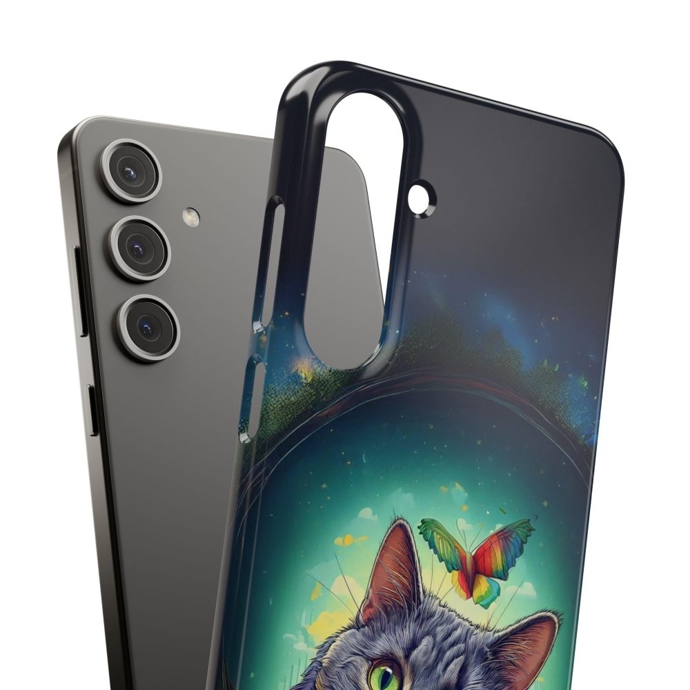 High as a Kite Cat Phone Case - Funny Snap Case for Cat Lovers - Love From Snowy Shop
