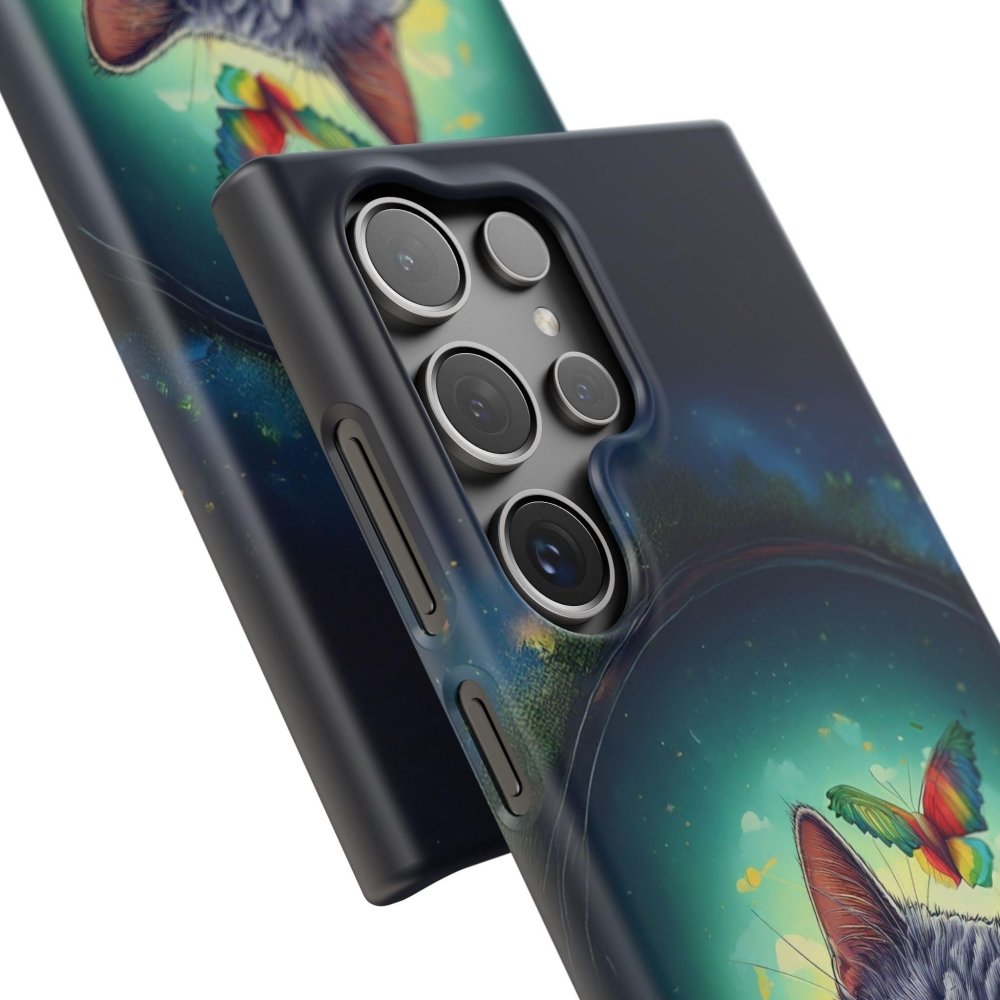 High as a Kite Cat Phone Case - Funny Snap Case for Cat Lovers - Love From Snowy Shop