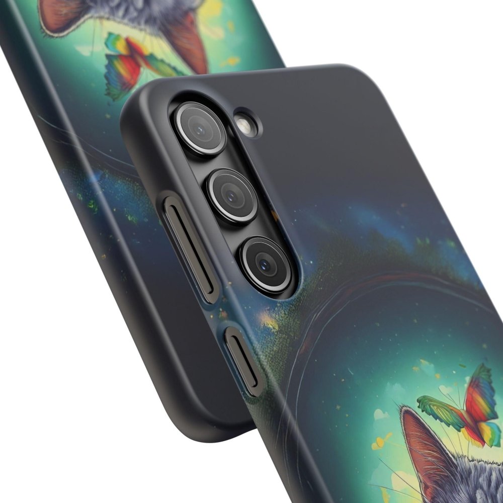 High as a Kite Cat Phone Case - Funny Snap Case for Cat Lovers - Love From Snowy Shop