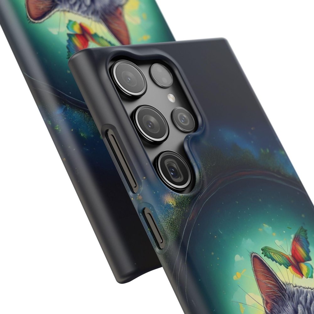 High as a Kite Cat Phone Case - Funny Snap Case for Cat Lovers - Love From Snowy Shop