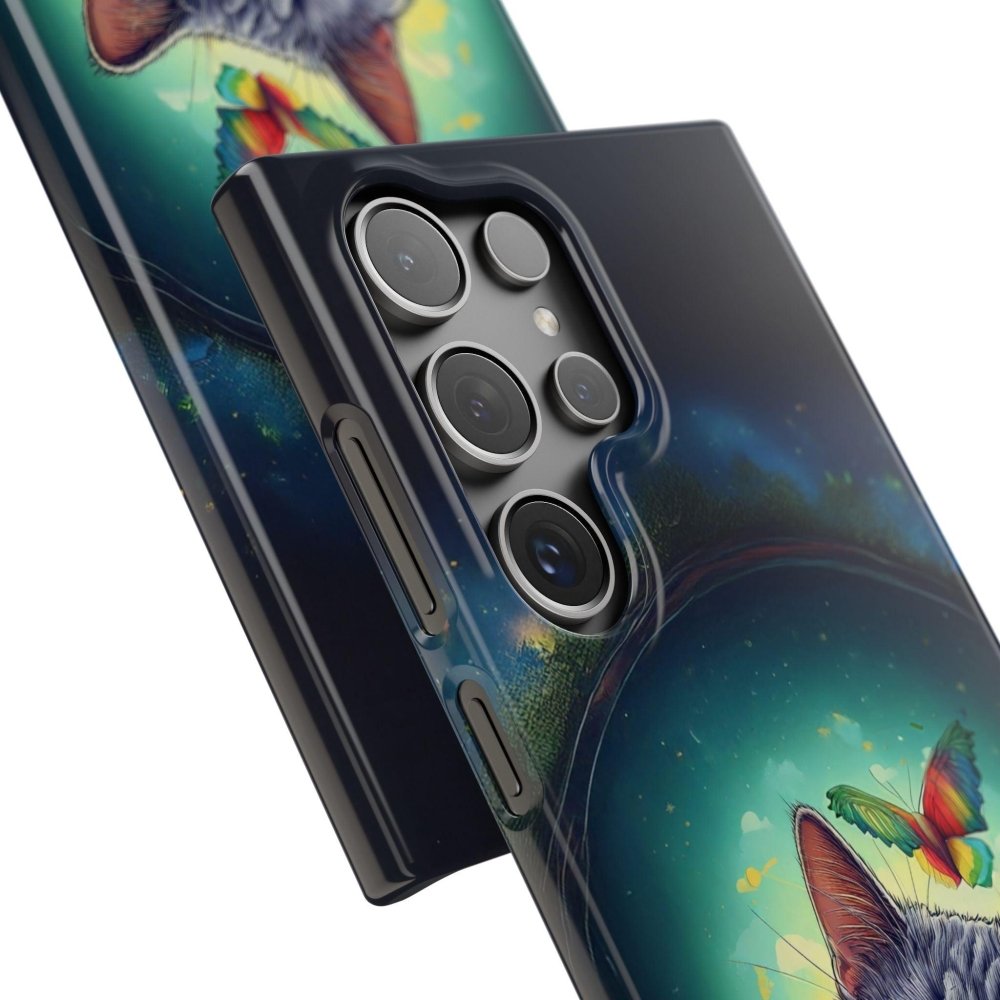 High as a Kite Cat Phone Case - Funny Snap Case for Cat Lovers - Love From Snowy Shop