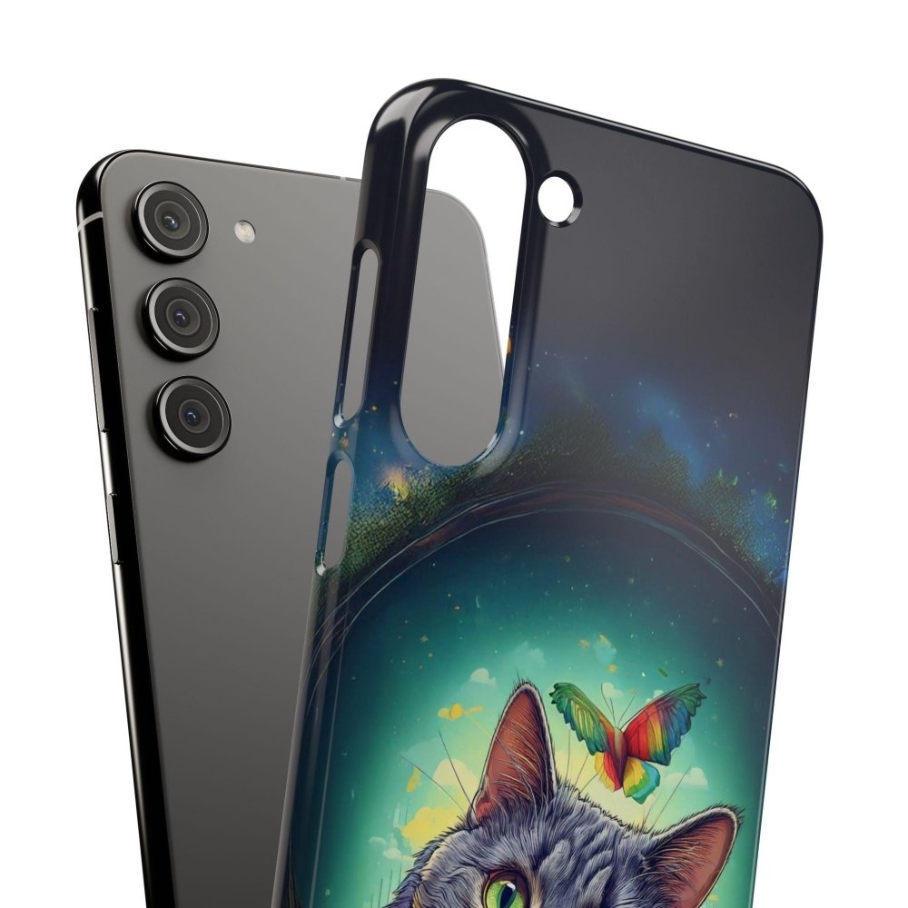 High as a Kite Cat Phone Case - Funny Snap Case for Cat Lovers - Love From Snowy Shop