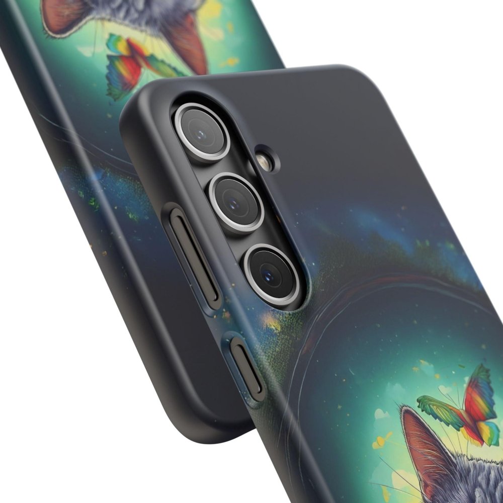 High as a Kite Cat Phone Case - Funny Snap Case for Cat Lovers - Love From Snowy Shop