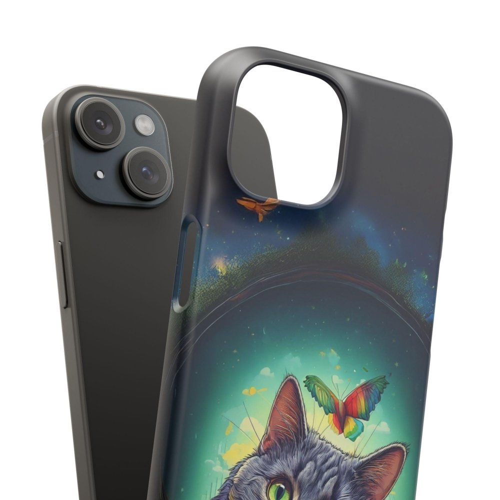 High as a Kite Cat Phone Case - Funny Snap Case for Cat Lovers - Love From Snowy Shop