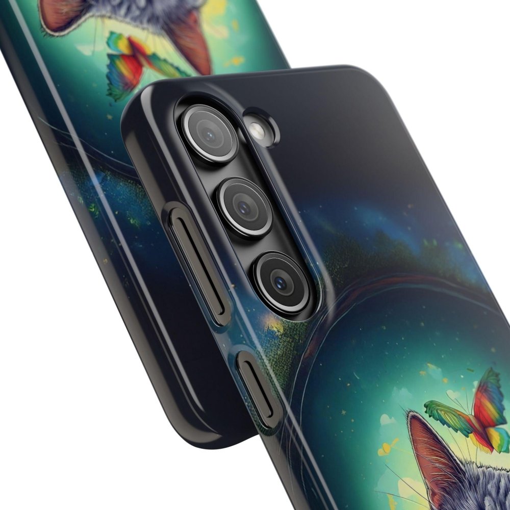 High as a Kite Cat Phone Case - Funny Snap Case for Cat Lovers - Love From Snowy Shop