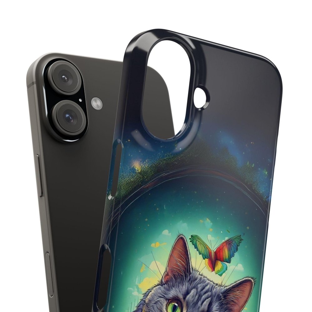 High as a Kite Cat Phone Case - Funny Snap Case for Cat Lovers - Love From Snowy Shop
