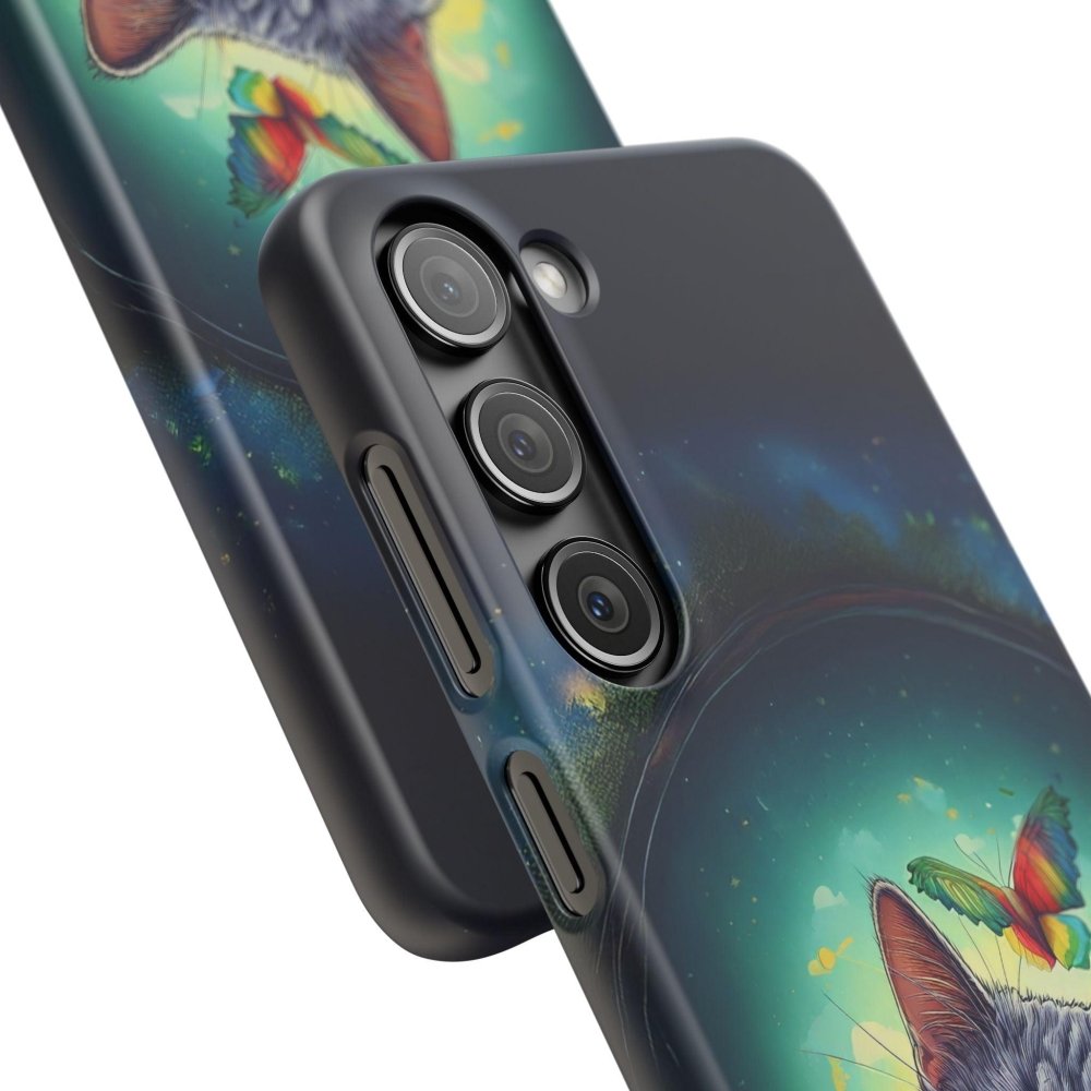 High as a Kite Cat Phone Case - Funny Snap Case for Cat Lovers - Love From Snowy Shop