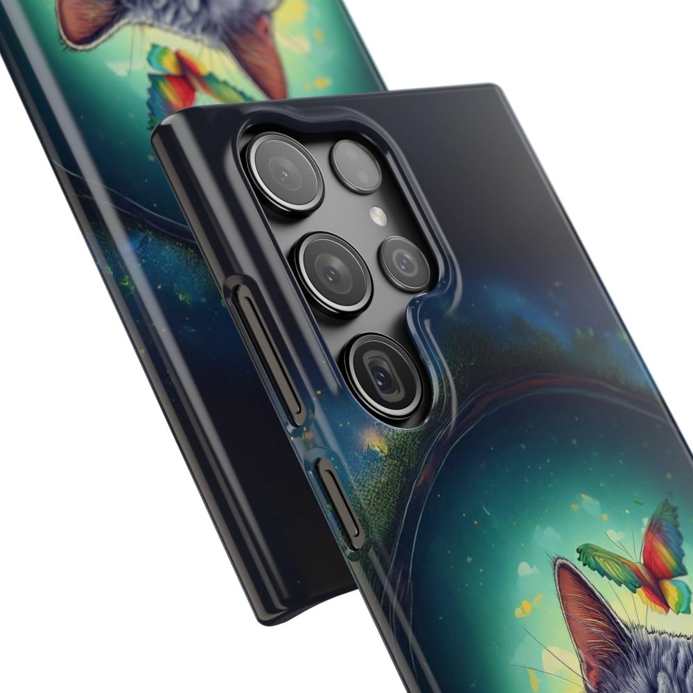 High as a Kite Cat Phone Case - Funny Snap Case for Cat Lovers - Love From Snowy Shop