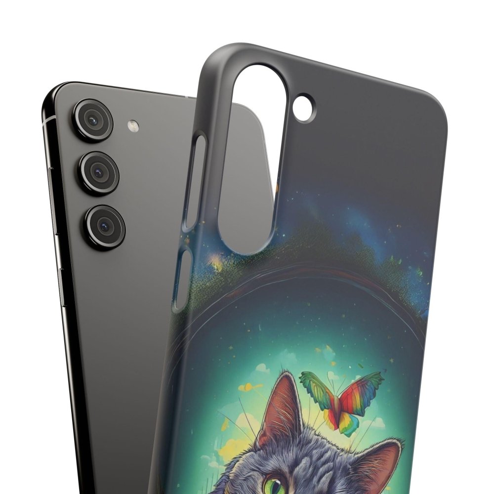 High as a Kite Cat Phone Case - Funny Snap Case for Cat Lovers - Love From Snowy Shop