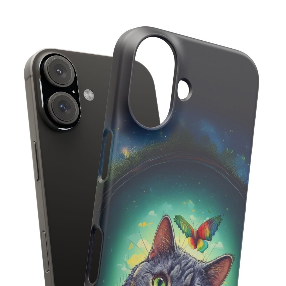 High as a Kite Cat Phone Case - Funny Snap Case for Cat Lovers - Love From Snowy Shop