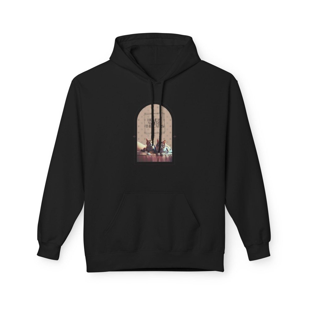 Home Is Where the Cat Is Hoodie - Cozy Sweatshirt for Cat Lovers - Love From Snowy Shop