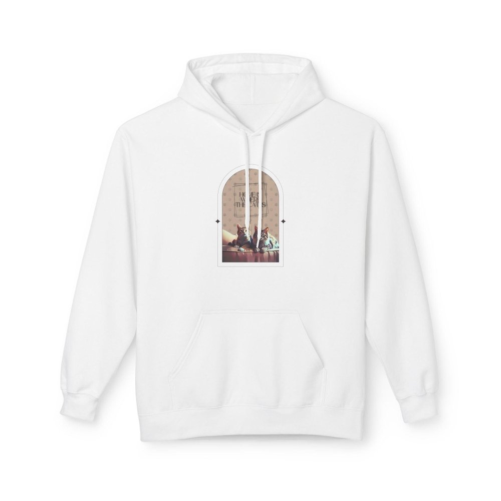 Home Is Where the Cat Is Hoodie - Cozy Sweatshirt for Cat Lovers - Love From Snowy Shop