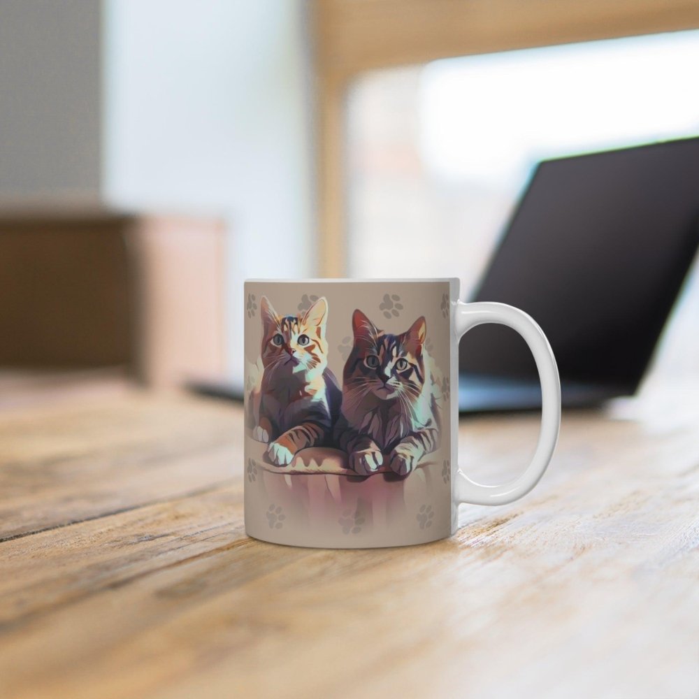 Home Is Where the Cat Mug – Cute Coffee Cup for Cat Lovers – Pet Parent Gift - Love From Snowy Shop