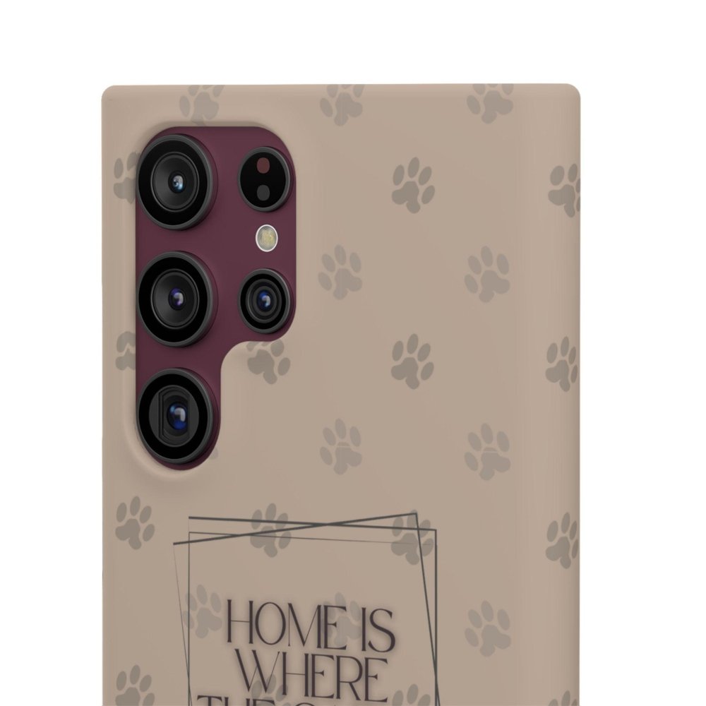 Home Is Where the Cat Phone Case – Cute Feline Lover Cover – Cat Mom Gift - Love From Snowy Shop