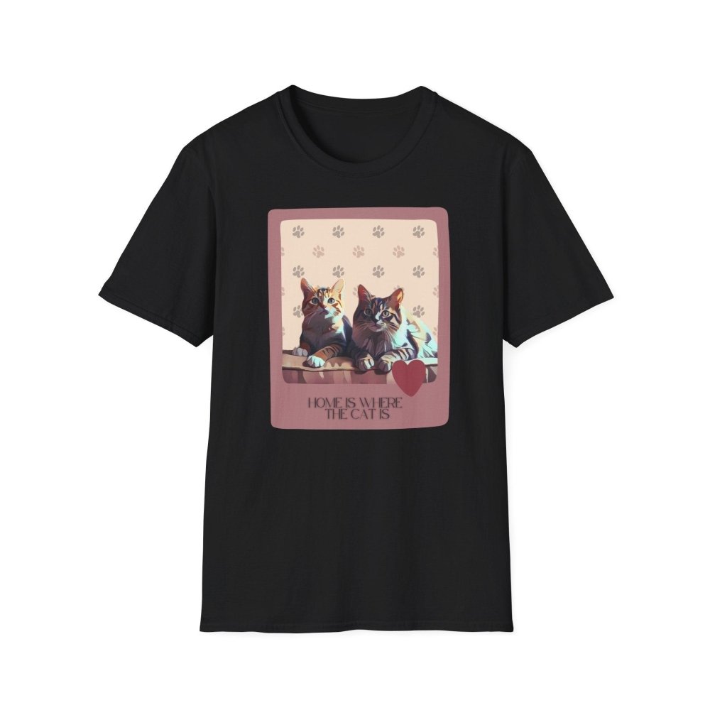 Home Is Where the Cat T-Shirt – Cute Cat Lover Tee – Gift for Pet Parents - Love From Snowy Shop