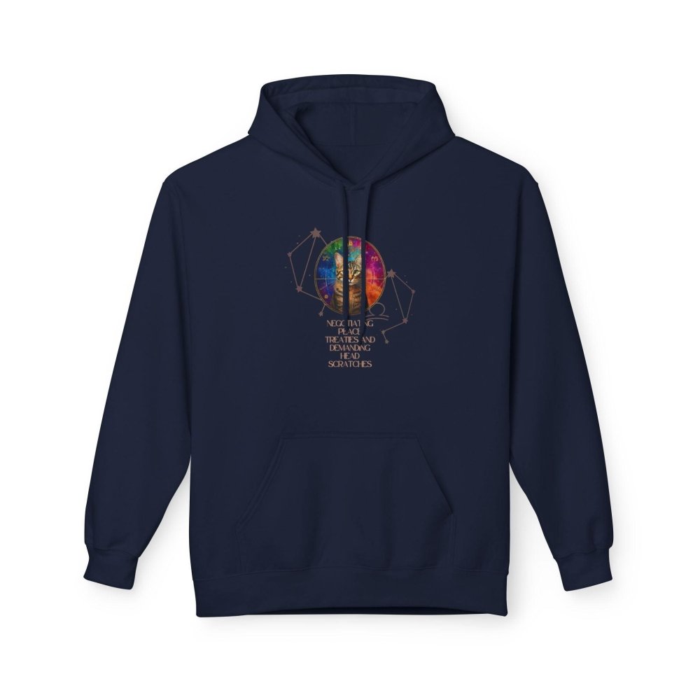 Mystical Cat Hoodie – “Peace Treaties & Head Scratches” Funny Astrology Cat Sweatshirt - Love From Snowy Shop