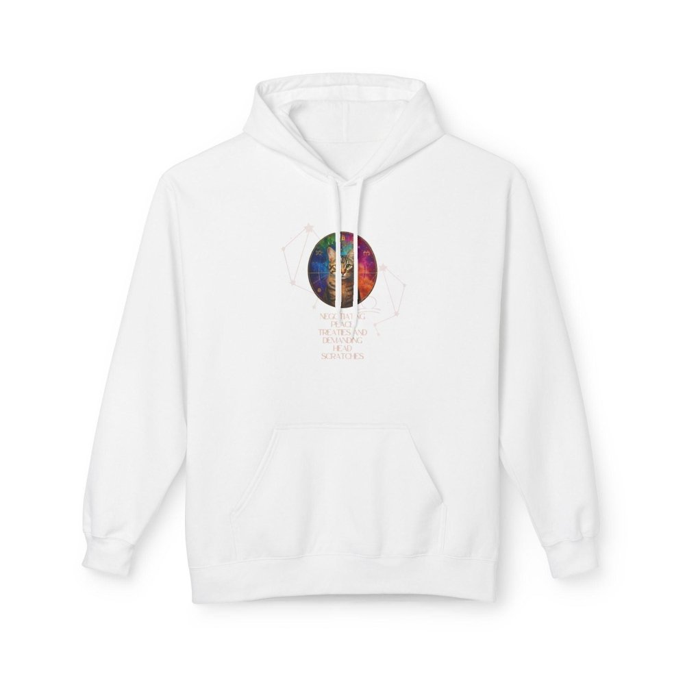 Mystical Cat Hoodie – “Peace Treaties & Head Scratches” Funny Astrology Cat Sweatshirt - Love From Snowy Shop