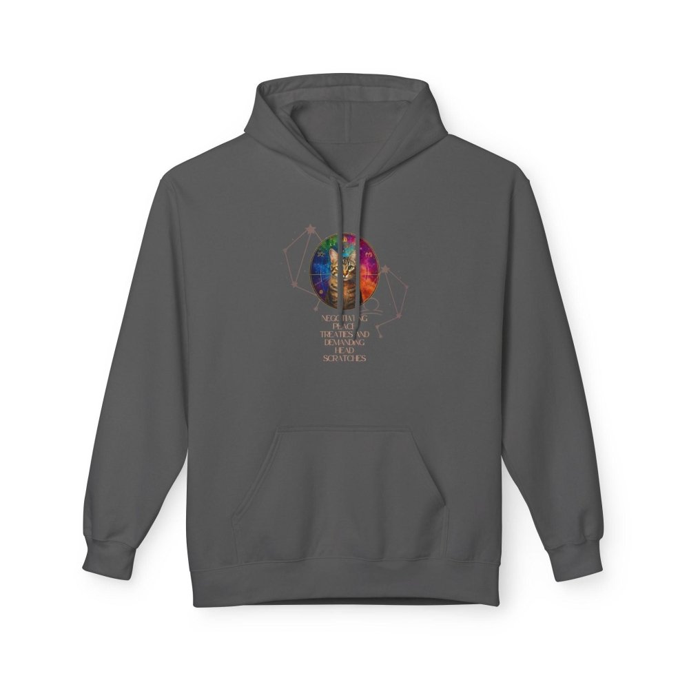 Mystical Cat Hoodie – “Peace Treaties & Head Scratches” Funny Astrology Cat Sweatshirt - Love From Snowy Shop