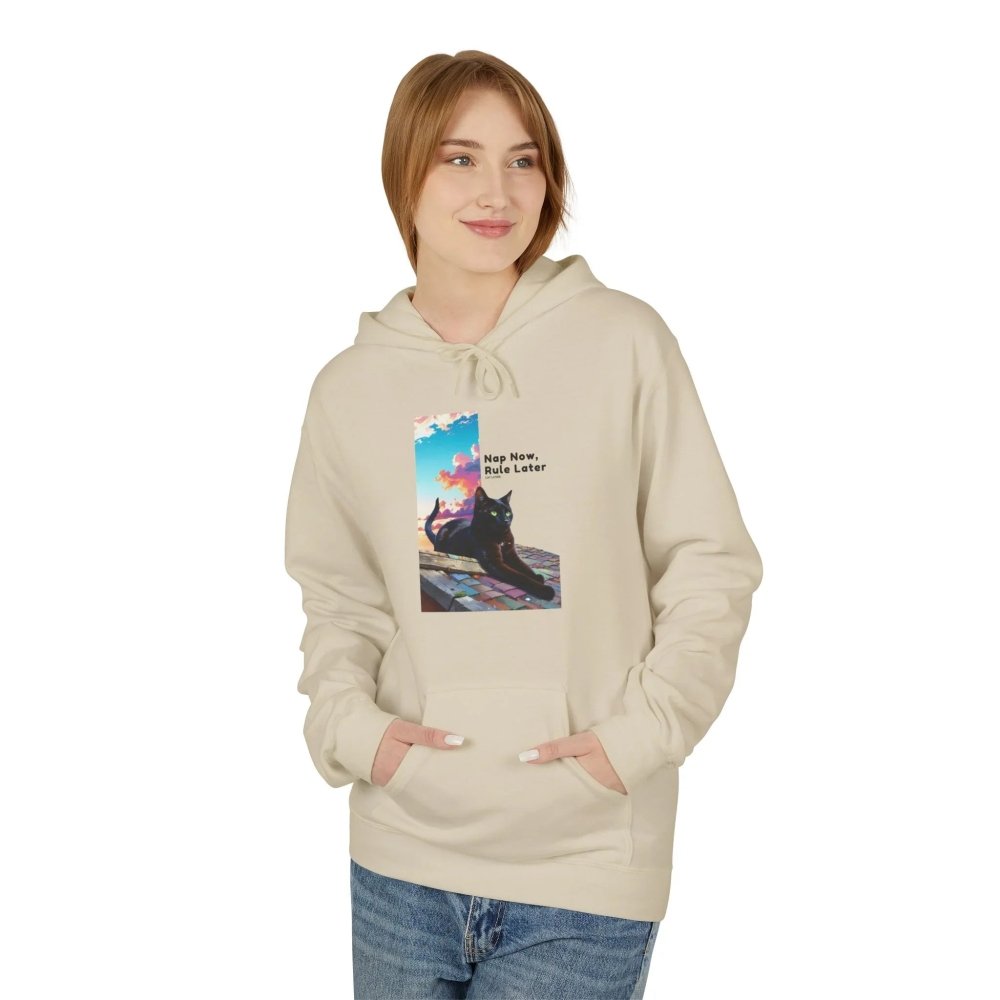 Nap Now, Rule Later Hoodie - Cozy Cat Lover Sweatshirt for Fall - Love From Snowy Shop