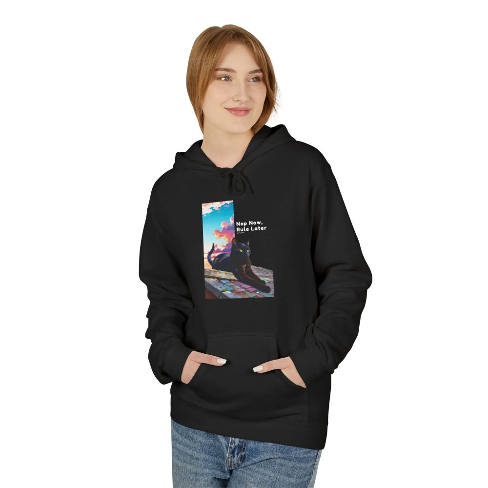 Nap Now, Rule Later Hoodie - Cozy Cat Lover Sweatshirt for Fall - Love From Snowy Shop