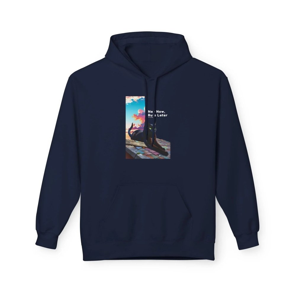 Nap Now, Rule Later Hoodie - Cozy Cat Lover Sweatshirt for Fall - Love From Snowy Shop