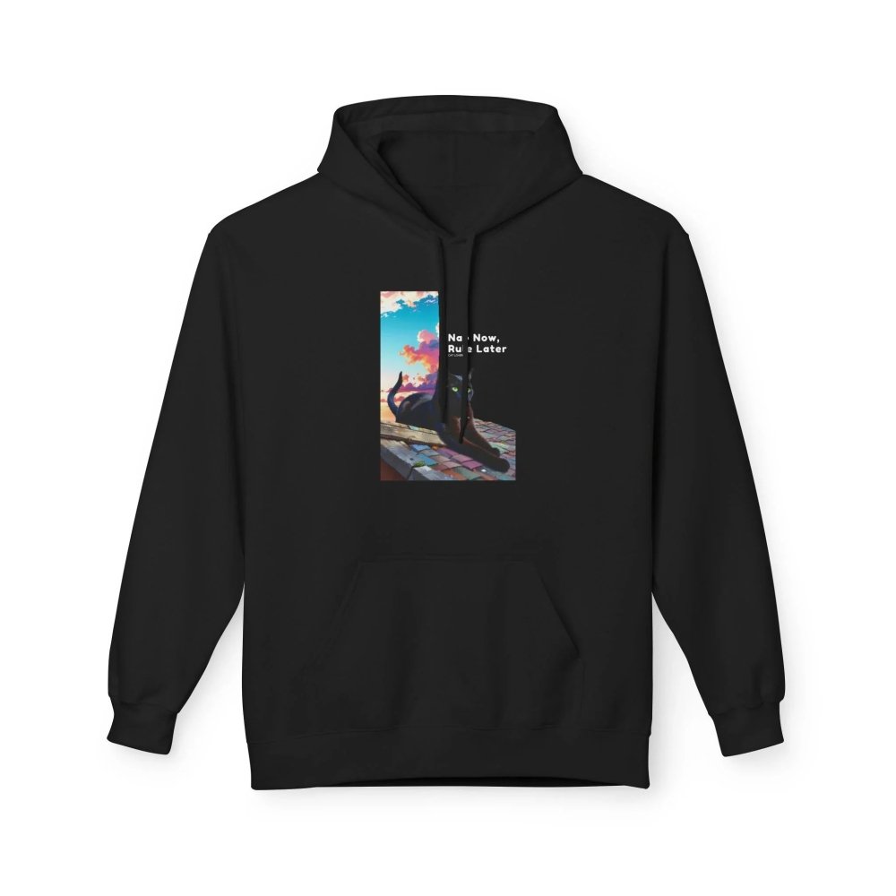 Nap Now, Rule Later Hoodie - Cozy Cat Lover Sweatshirt for Fall - Love From Snowy Shop