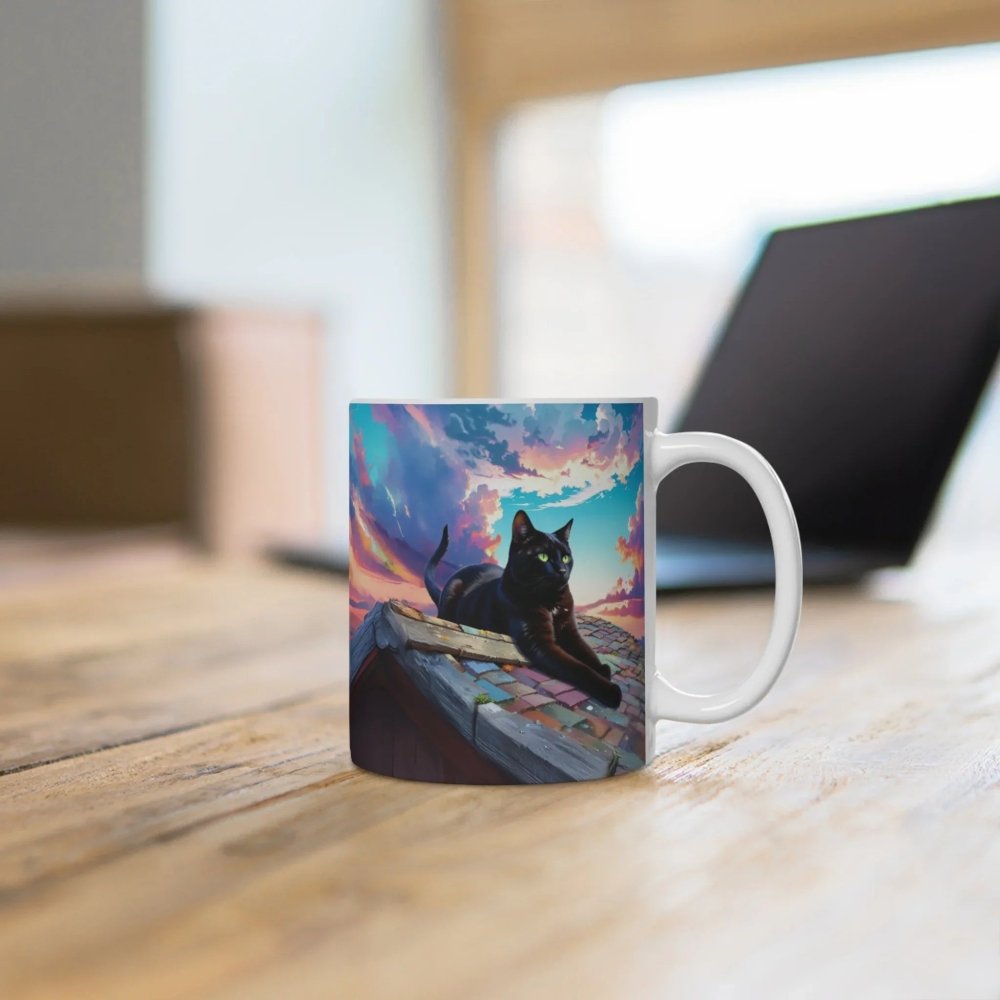 Nap Now, Rule Later Mug - Funny Lazy Cat Coffee Cup - Love From Snowy Shop