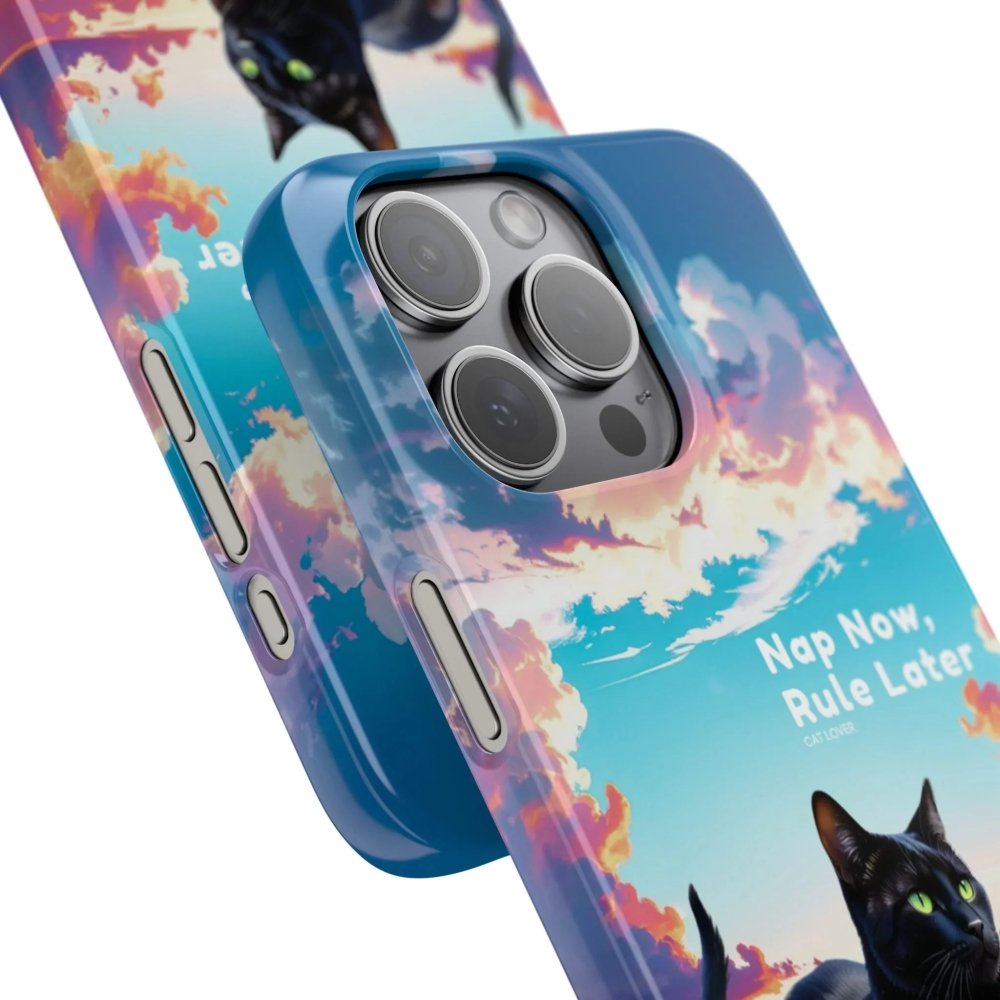 Nap Now, Rule Later Phone Case - Lazy Cat Phone Cover - Love From Snowy Shop