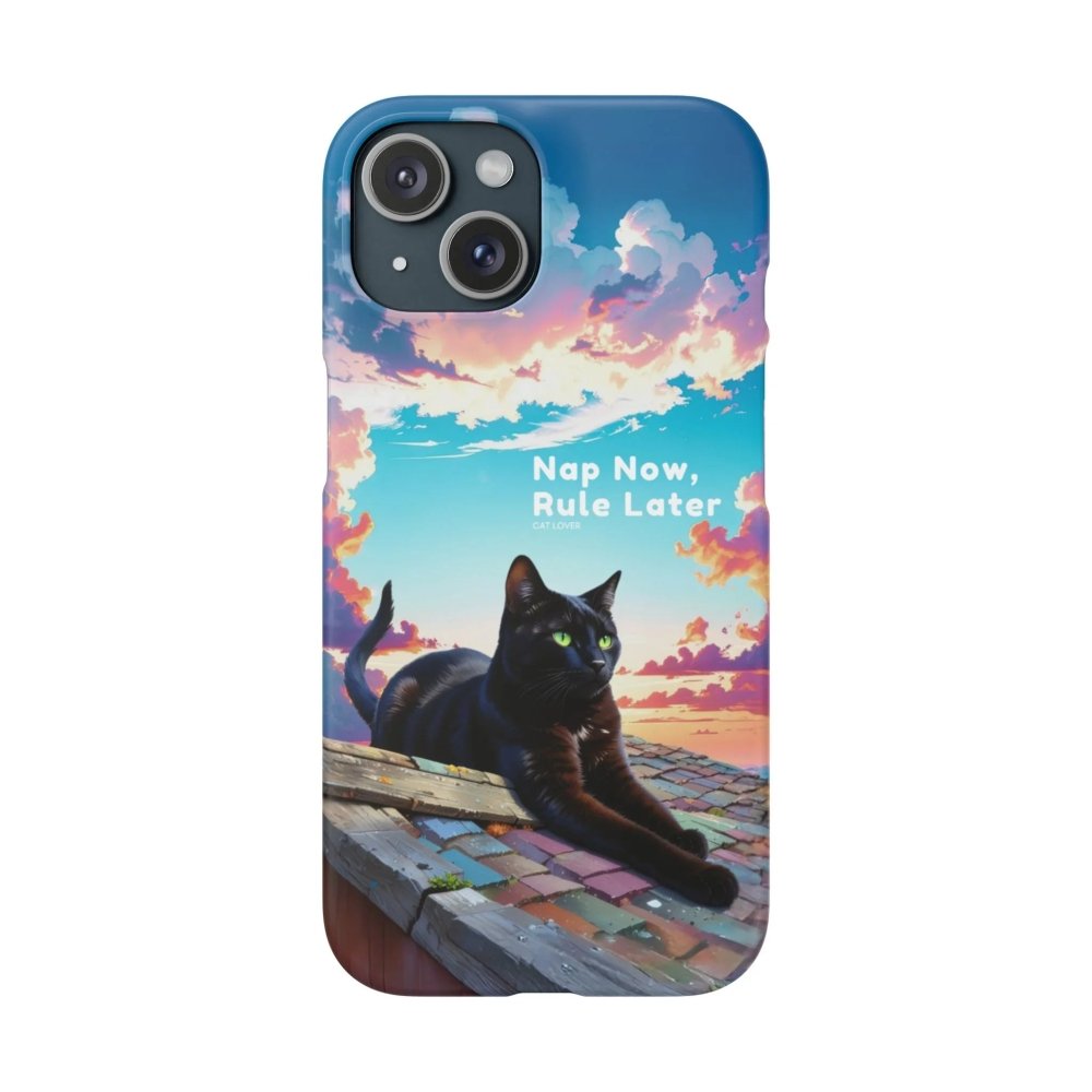 Nap Now, Rule Later Phone Case - Lazy Cat Phone Cover - Love From Snowy Shop