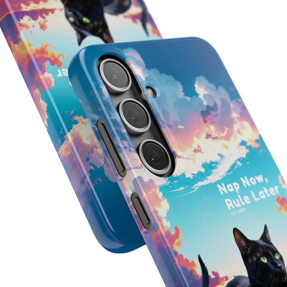 Nap Now, Rule Later Phone Case - Lazy Cat Phone Cover - Love From Snowy Shop