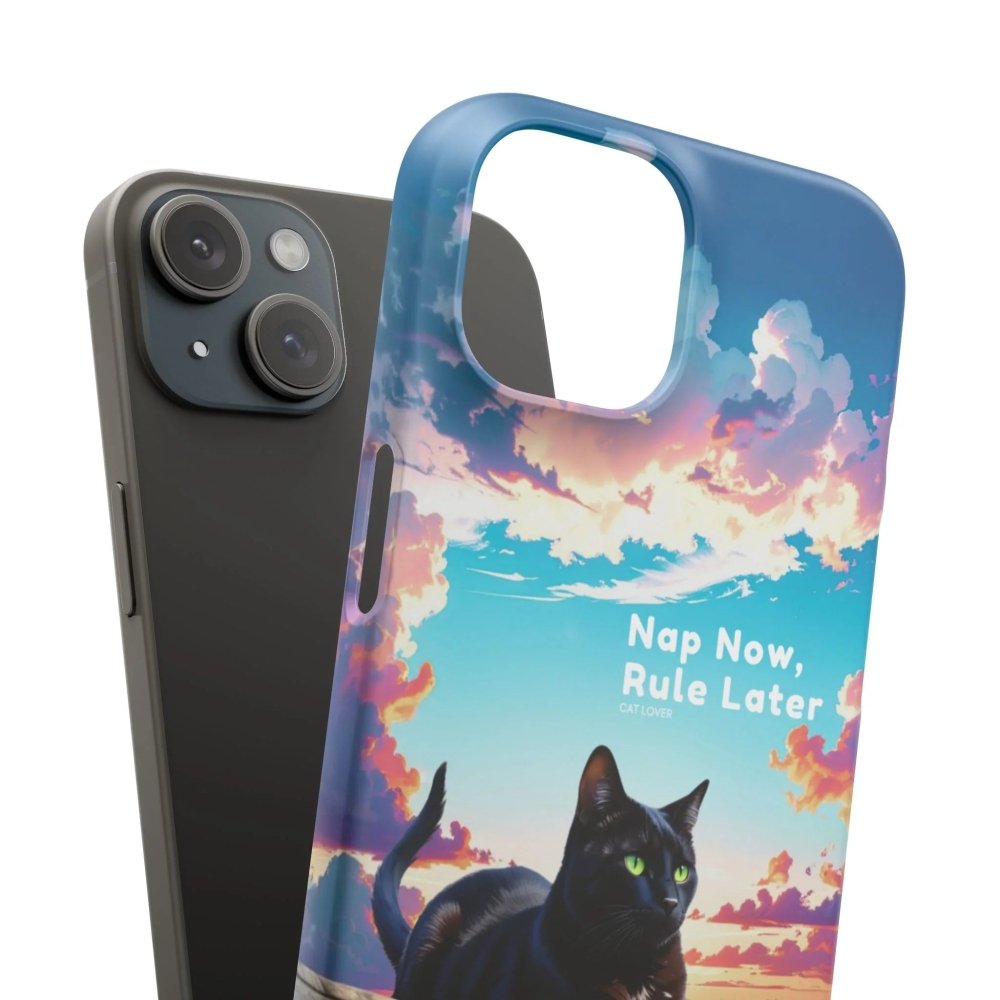 Nap Now, Rule Later Phone Case - Lazy Cat Phone Cover - Love From Snowy Shop