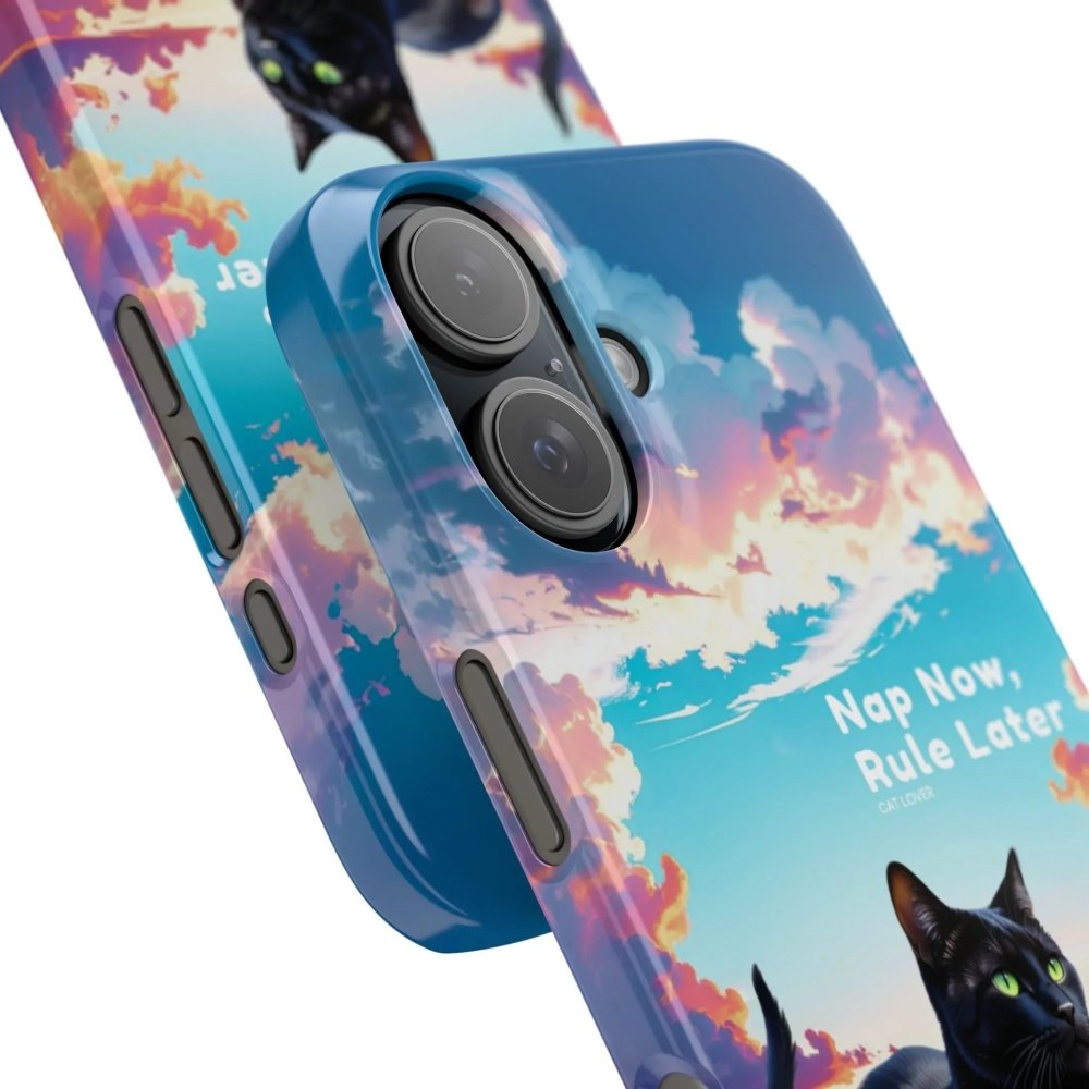 Nap Now, Rule Later Phone Case - Lazy Cat Phone Cover - Love From Snowy Shop