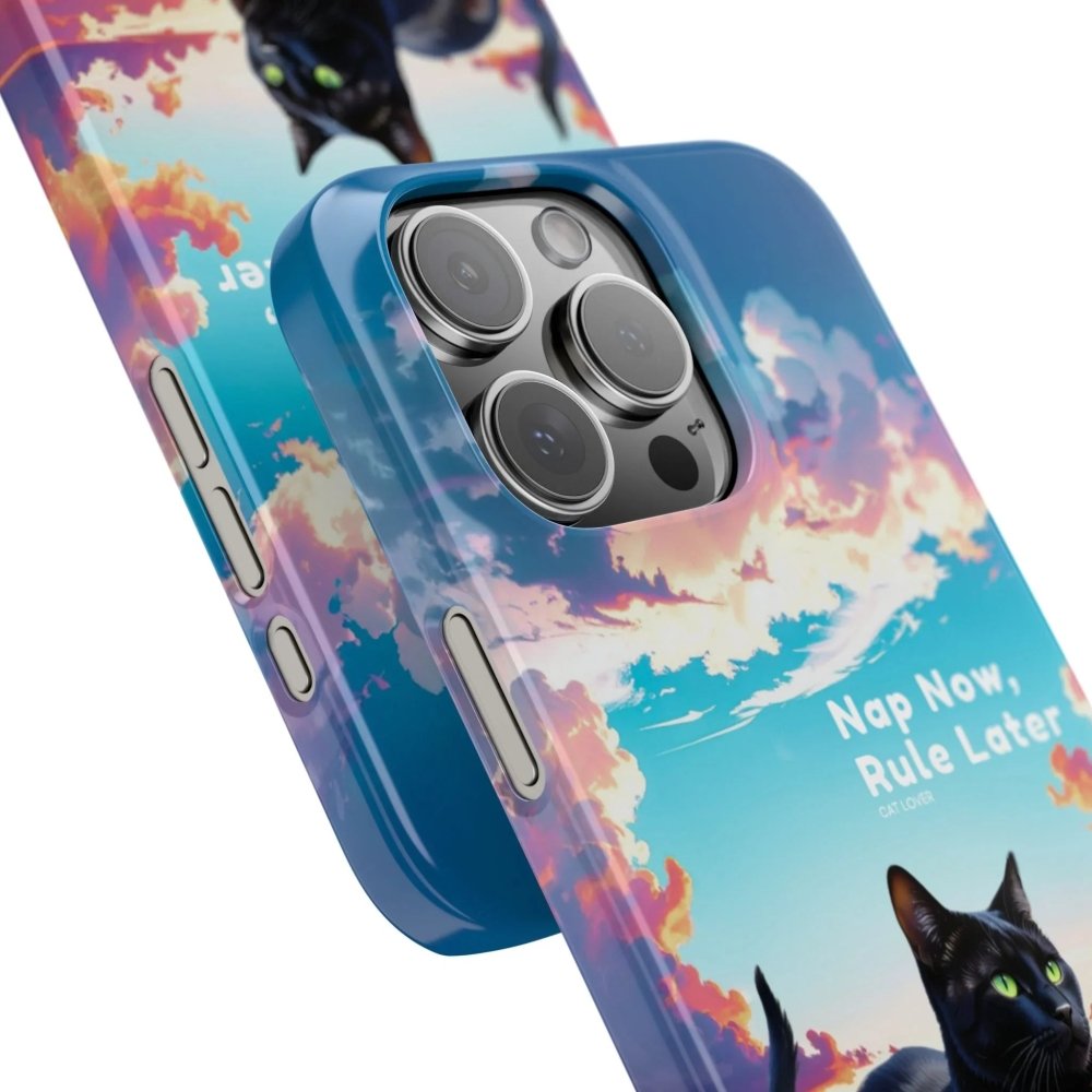 Nap Now, Rule Later Phone Case - Lazy Cat Phone Cover - Love From Snowy Shop