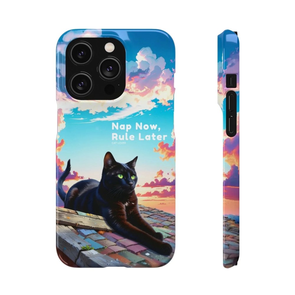 Nap Now, Rule Later Phone Case - Lazy Cat Phone Cover - Love From Snowy Shop