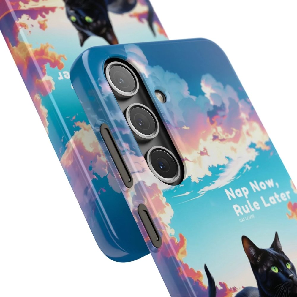 Nap Now, Rule Later Phone Case - Lazy Cat Phone Cover - Love From Snowy Shop